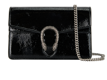 Mini Dionysus Glossed, £795, Handbags, Black, Patent Leather, Front view